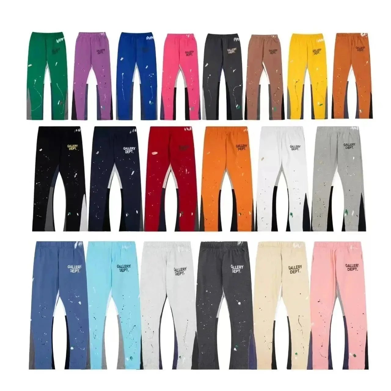 Gallery Dept Graffiti Print Drawstring Pants