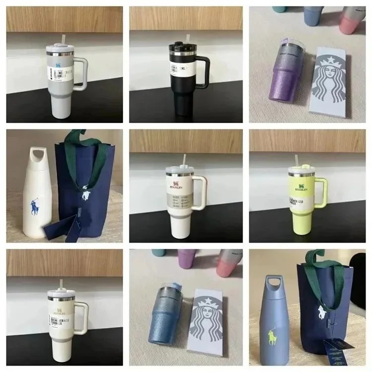 40oz Stanley Quencher H2.0 Tumbler Handle Straw Insulated Bottle Cup Mug