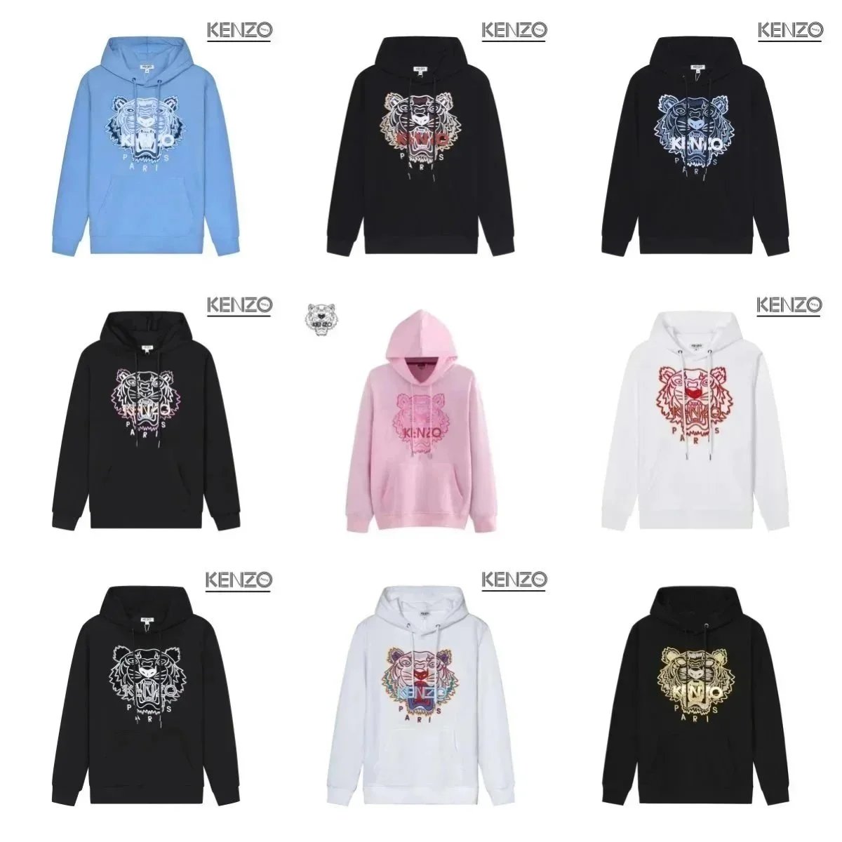 Kenzo Tiger Embroidered Hoodie