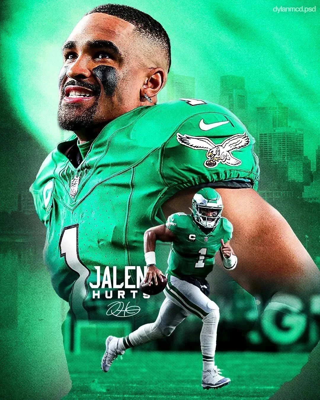 Eagles to wear kelly green jerseys