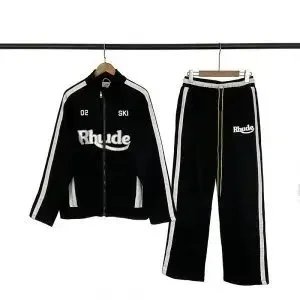 Rhude Ski Track Jacket in Black for Men