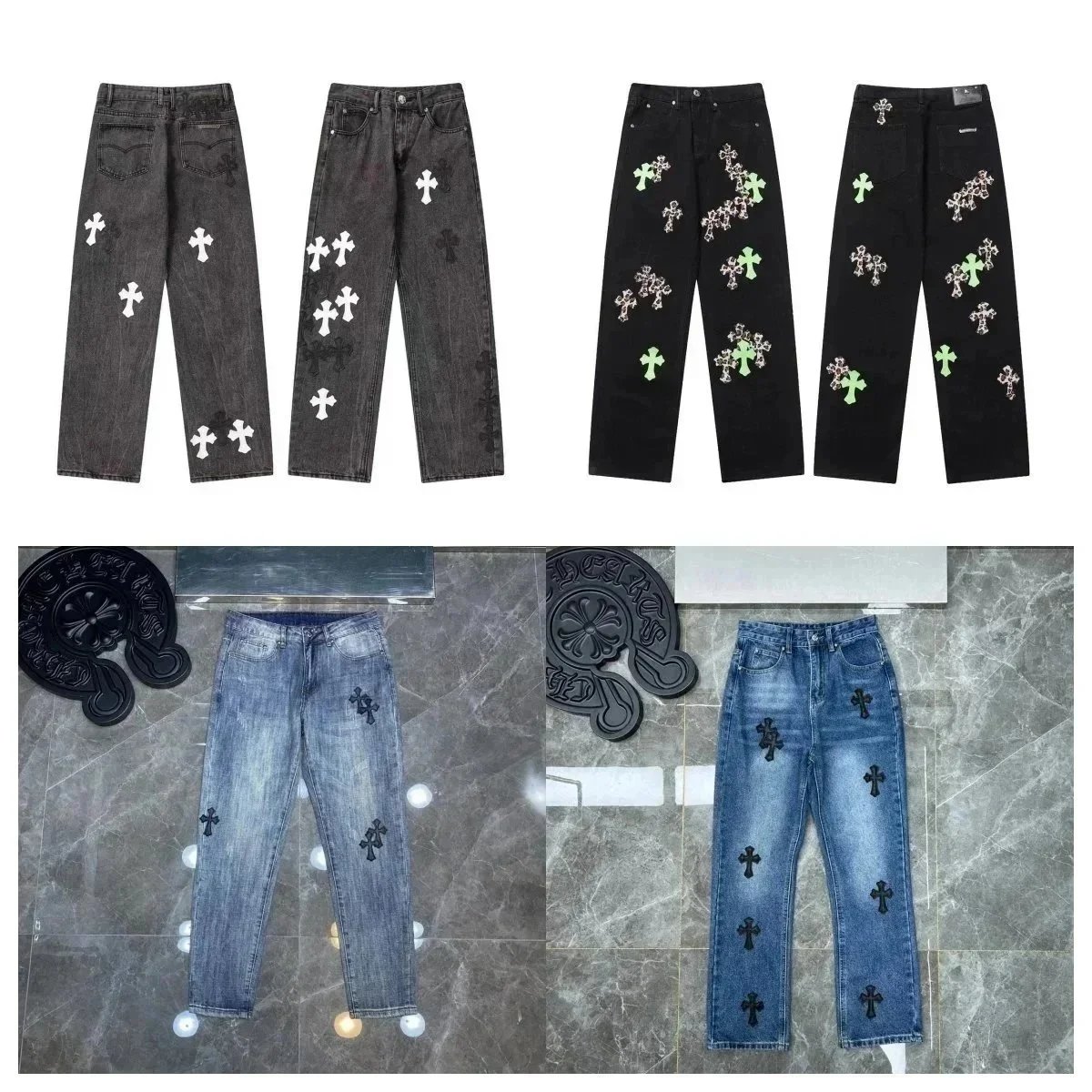 Chrome Hearts Levi's Black Jeans