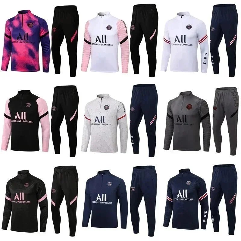 Paris Jersey Tracksuit TrainingLong Sleeve Jacket Springand Autumn Suit Jacket