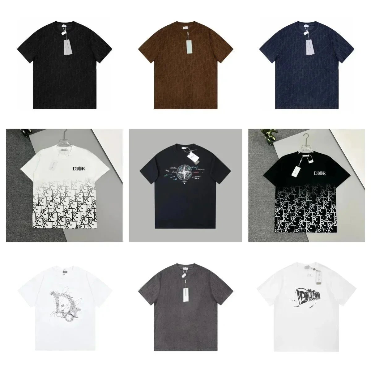 Stone Island Embroidered-logo Cotton T-Shirt