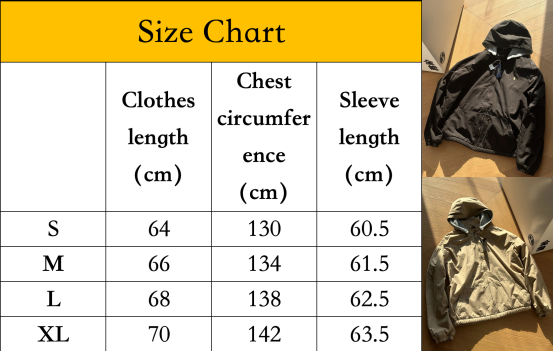 Style 9-11 size chart