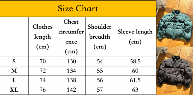 Style 31-33 size chart