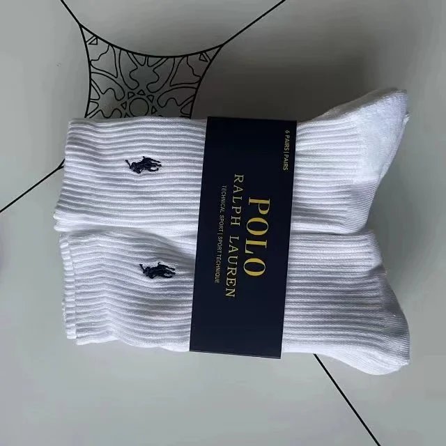 SIX PAIRS 白色高筒【毛巾底】