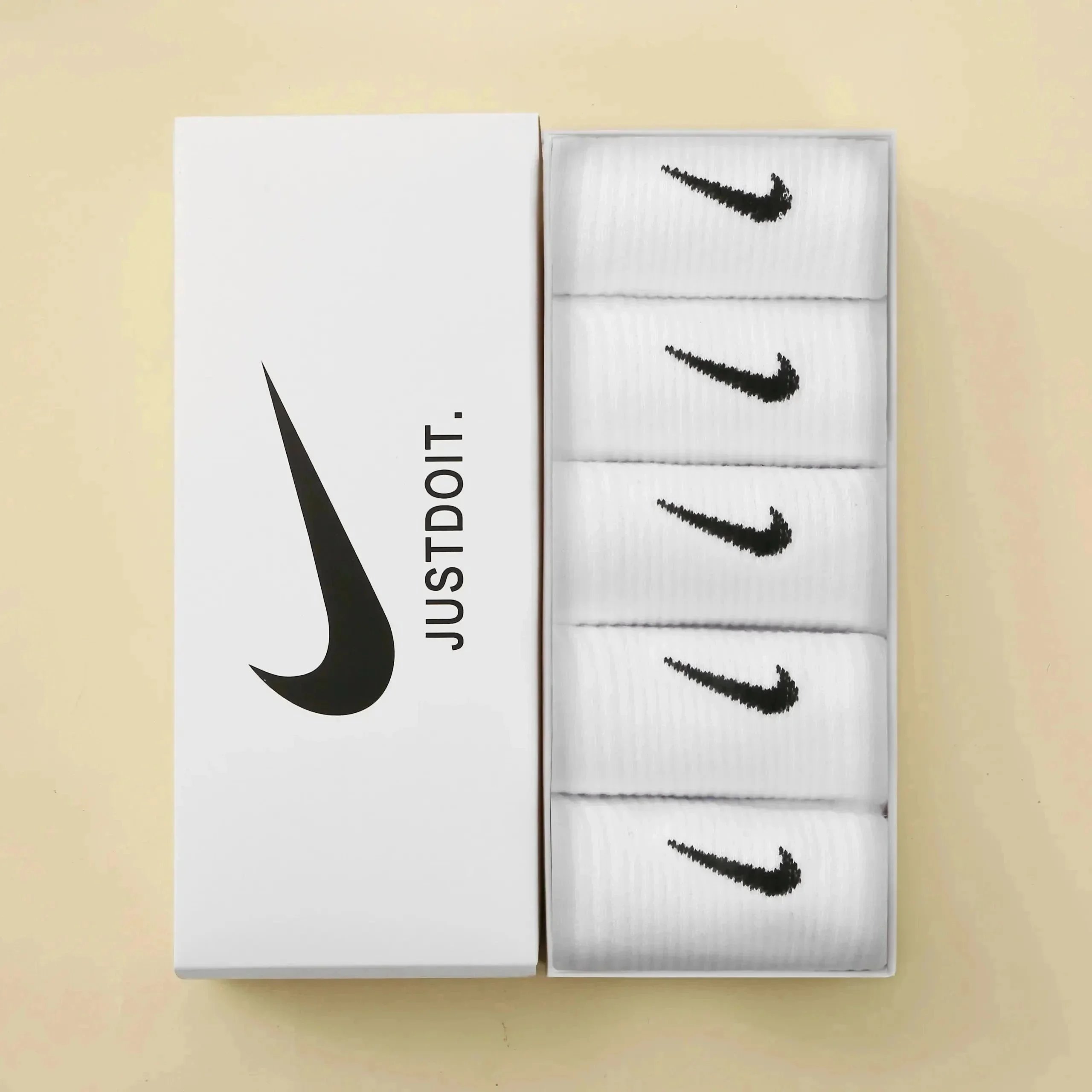 5 pairs 【all white】