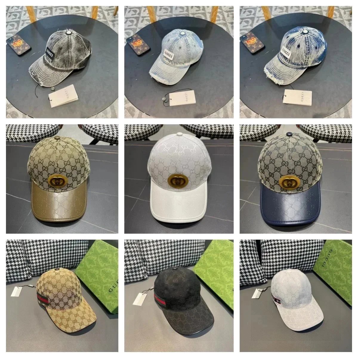 Gucci Logo Pattern Baseball Cap for Men and Women