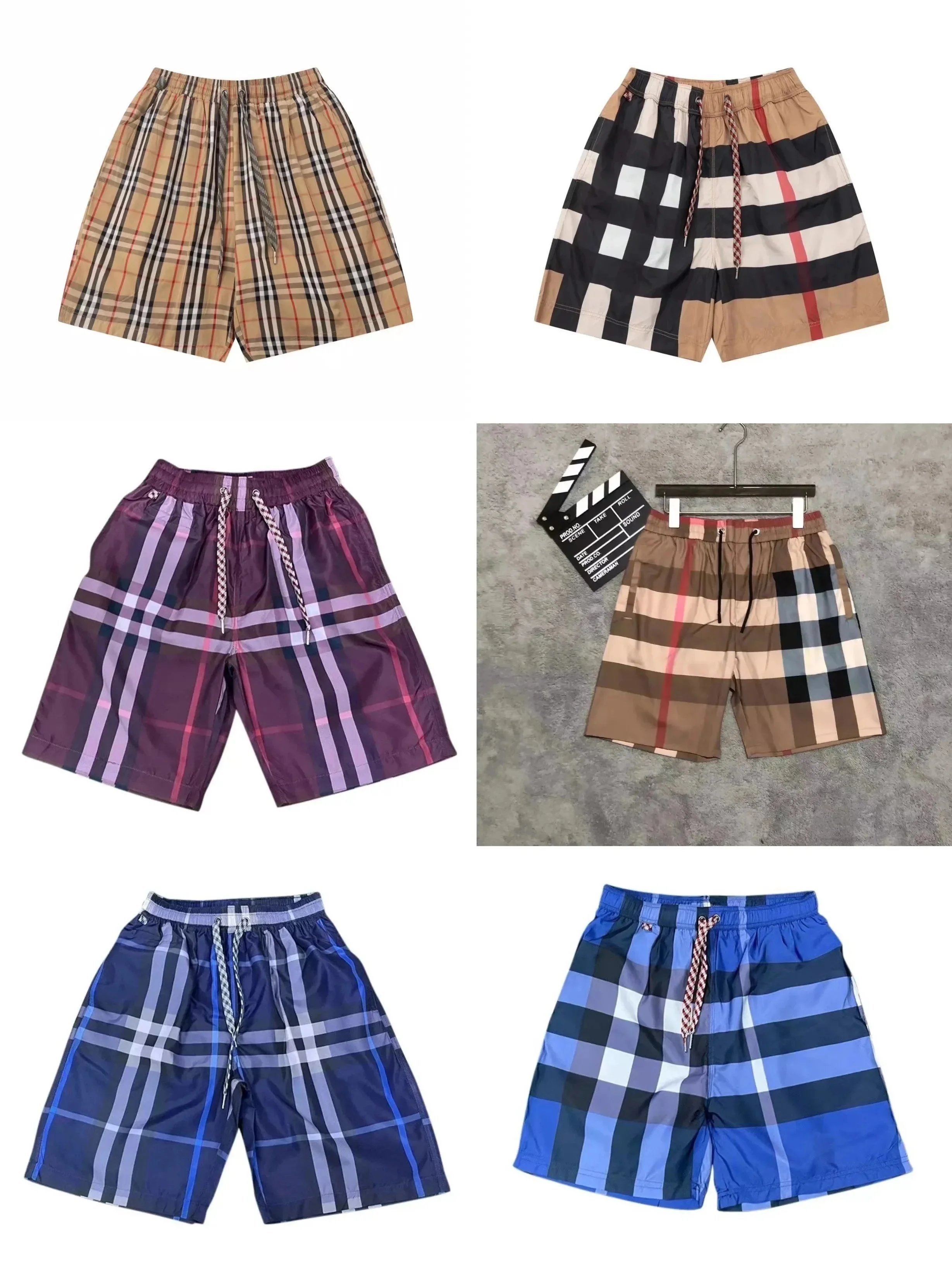 Burberry Plaid Swim Shorts for Men