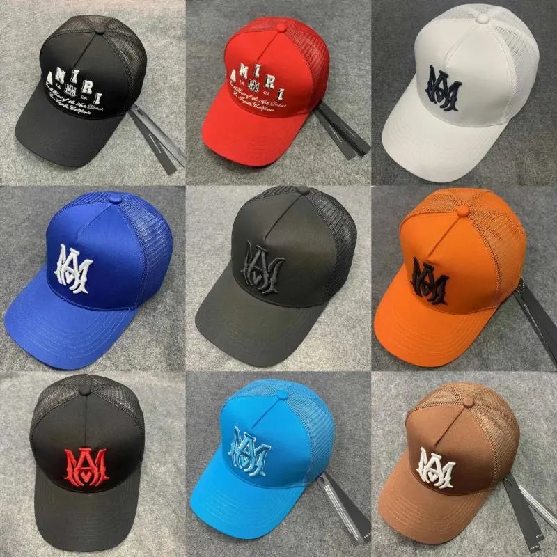 AMIRI NY Logo Trucker Hat Mesh Baseball Cap