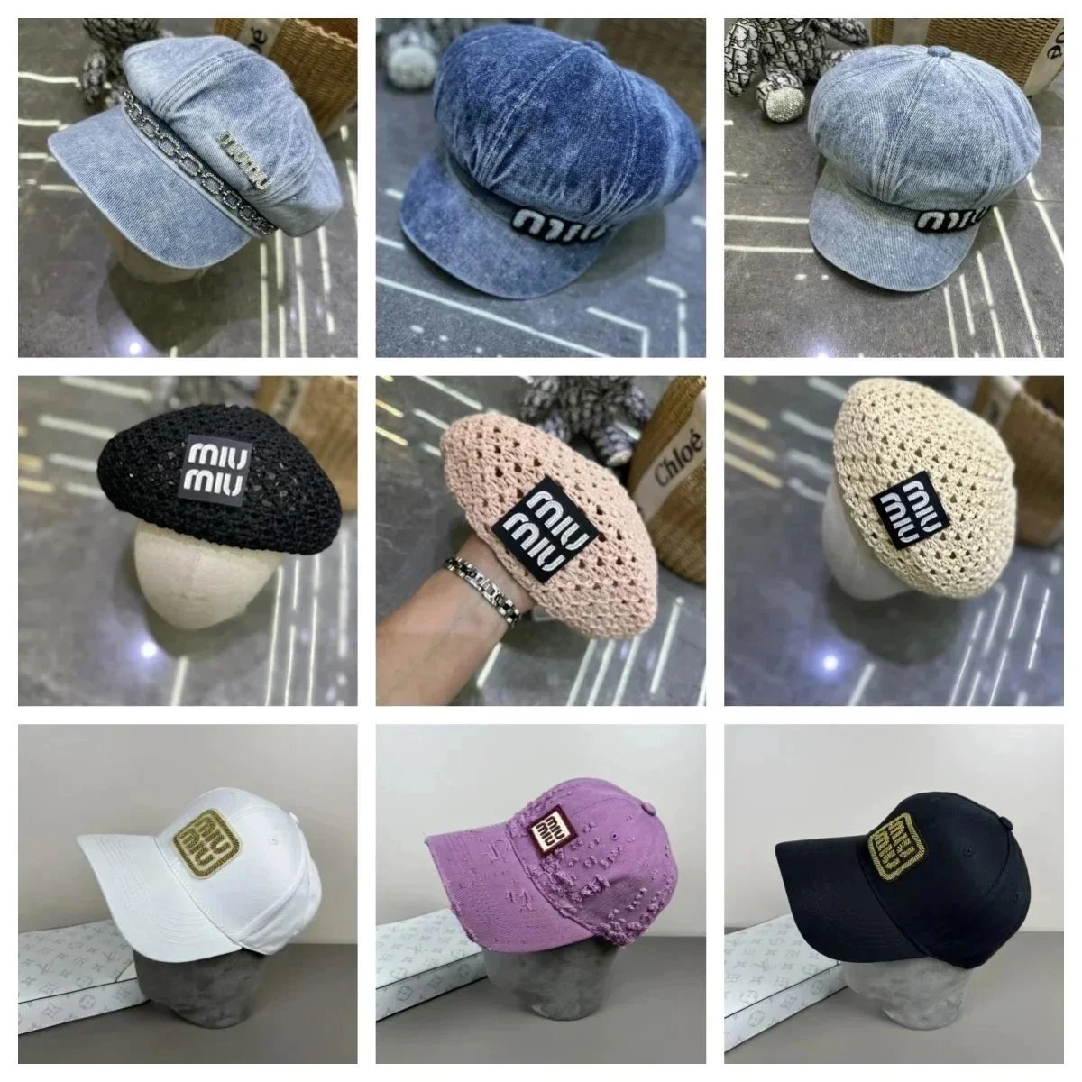 Miu Miu Fashion Caps for Women and Men - Stylish Berets and Baseball Hats