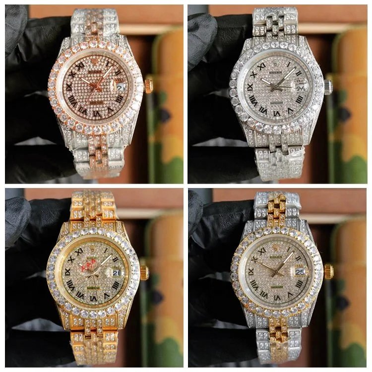 Diamond Encrusted Luxury Watch for Men and Women