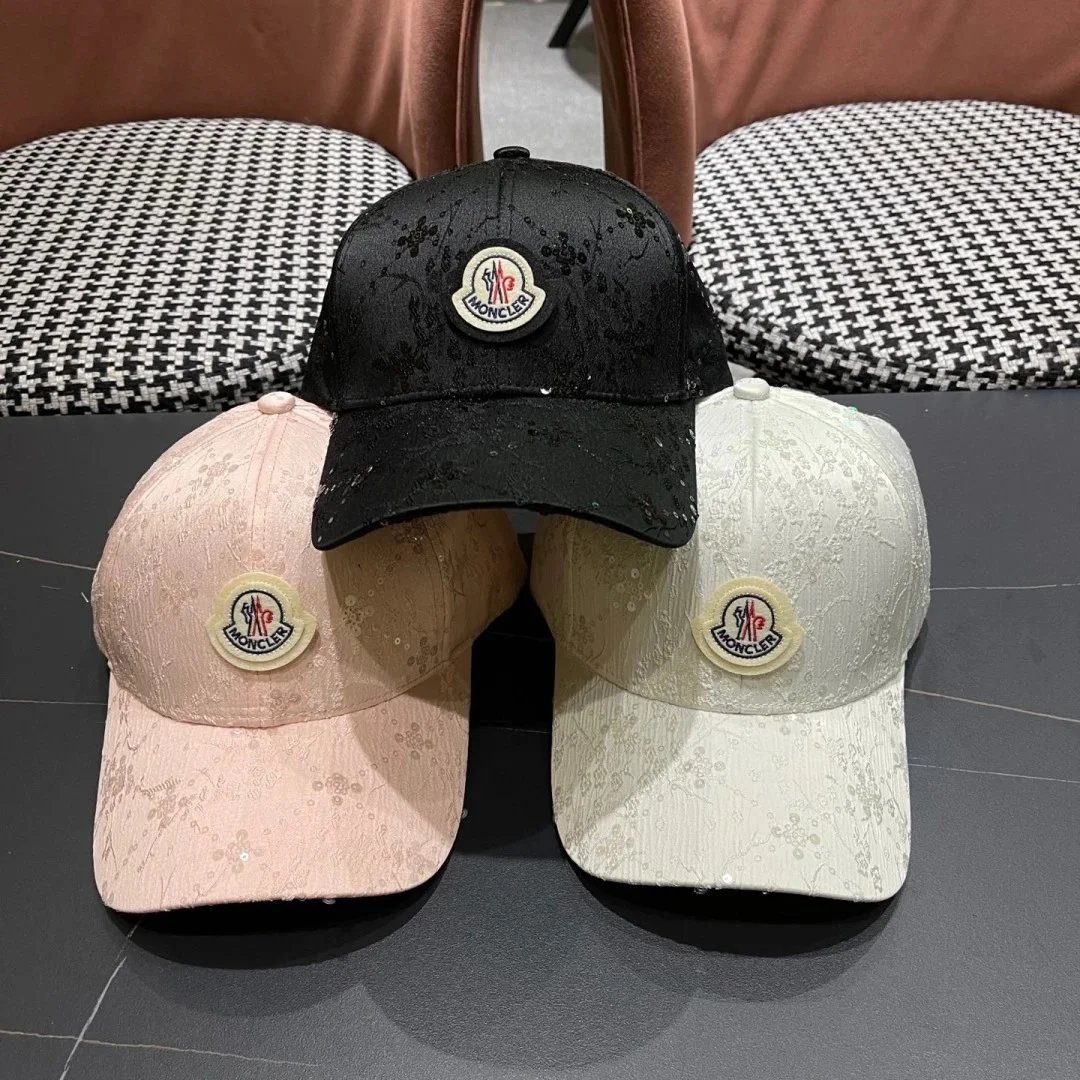 Moncler Embroidered Logo Baseball Cap for Men and Women