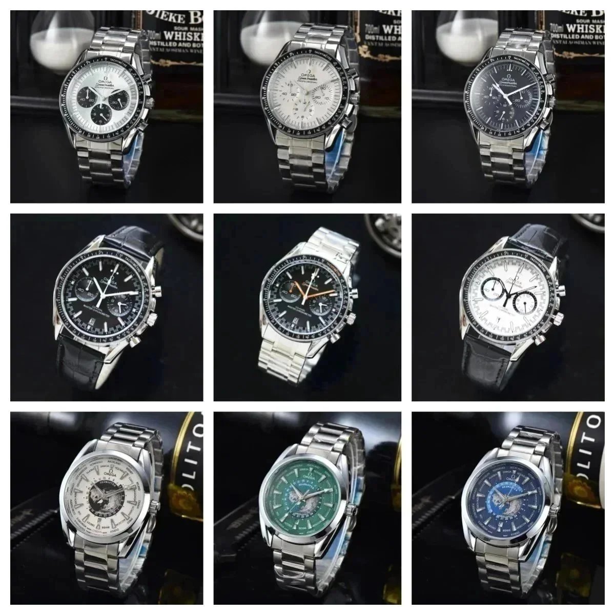 Omega Speedmaster Chronograph Watch Men's Stainless Steel Luxury Timepiece