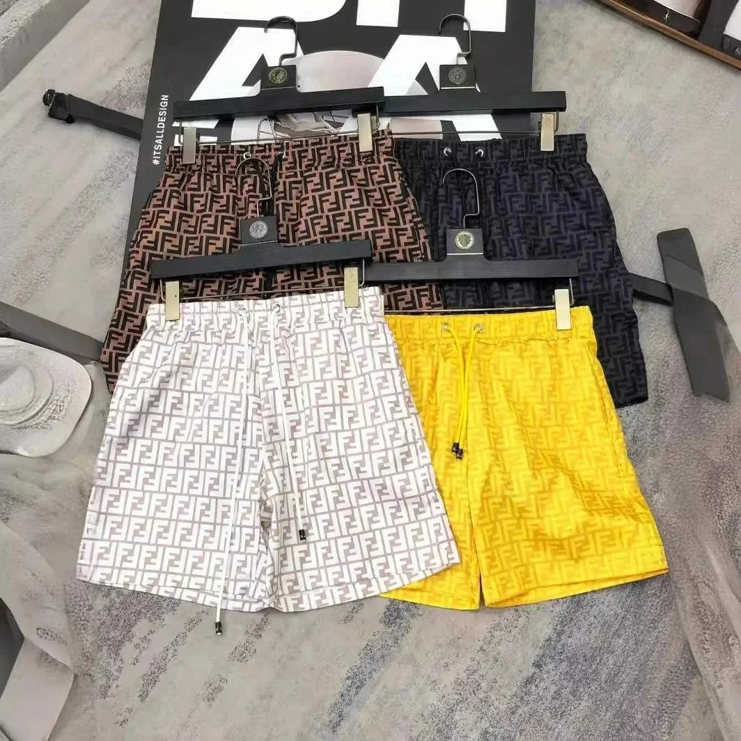 FENDI Logo Print Swim Shorts for Men - Stylish Beachwear