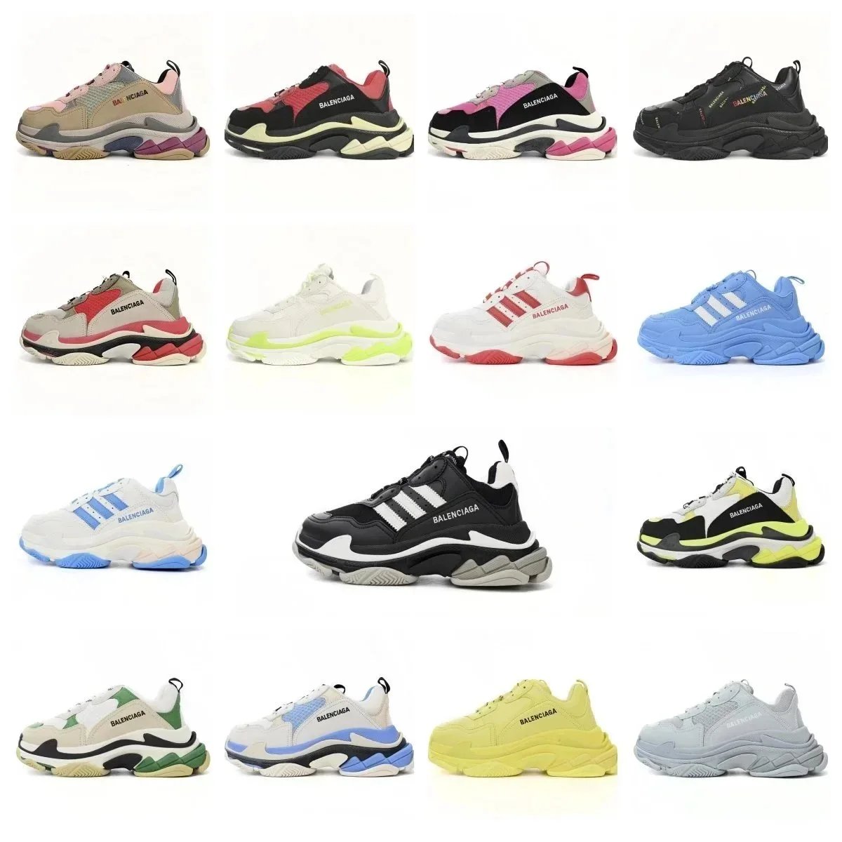 Balenciaga Triple S Sneakers Unisex Fashion Trainers