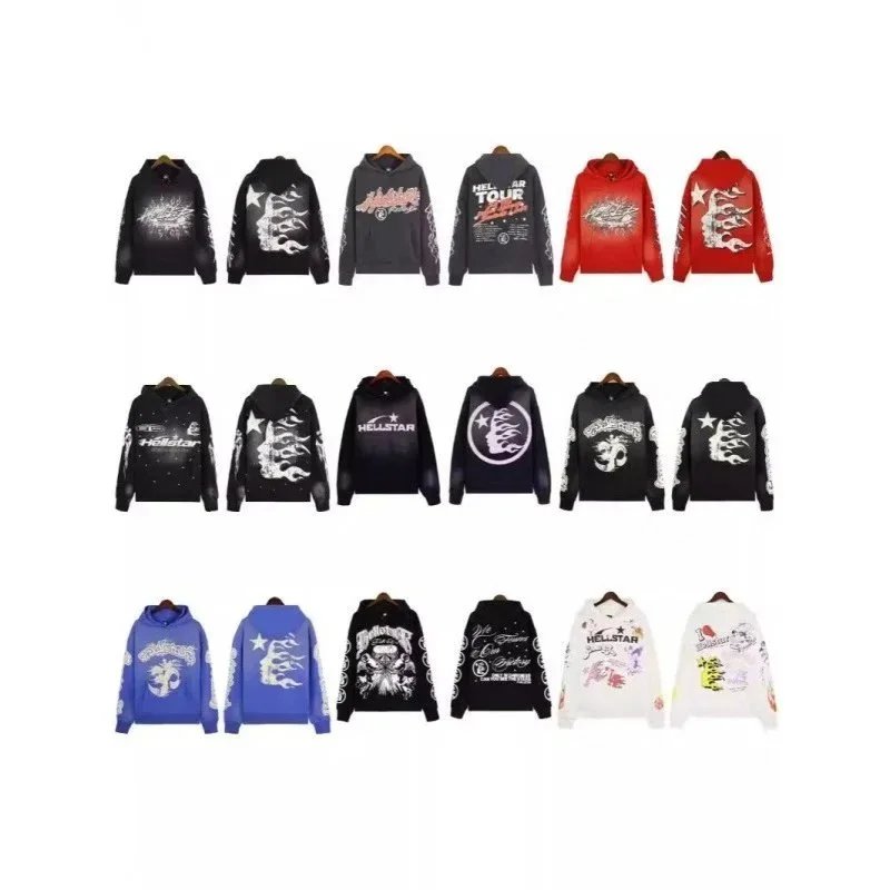 Hellstar Hoodies Streetwear Fashion Sweatshirts for Men and Women