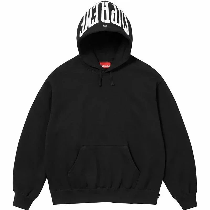 Supreme Arch Logo Hooded Sweatshirt Black
