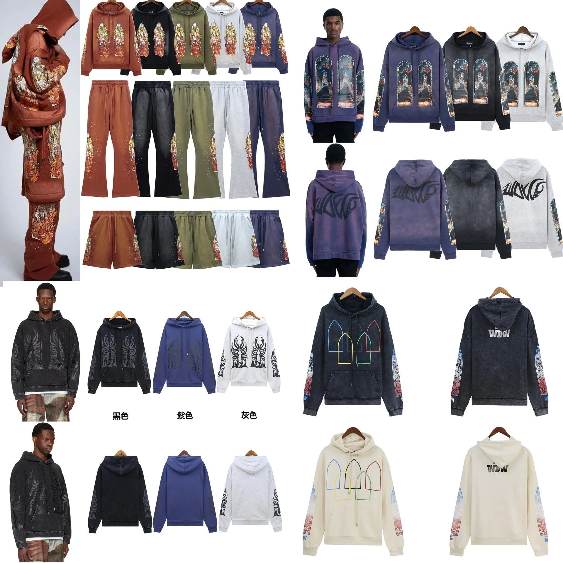 WDW Streetwear Hoodie Collection - Graphic Print Sweatshirts for Men