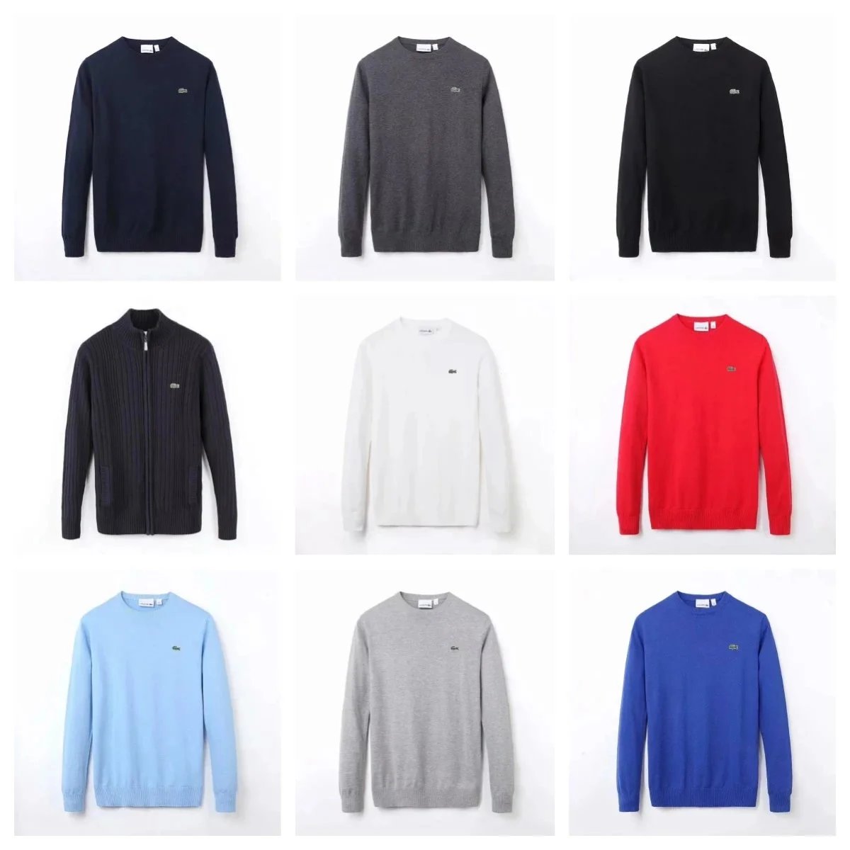 Lacoste Men's Classic Crewneck Sweater in Multiple Colors