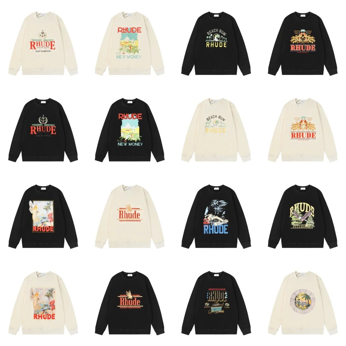 RHUDE Crewneck Sweatshirts Collection - Premium Streetwear Design
