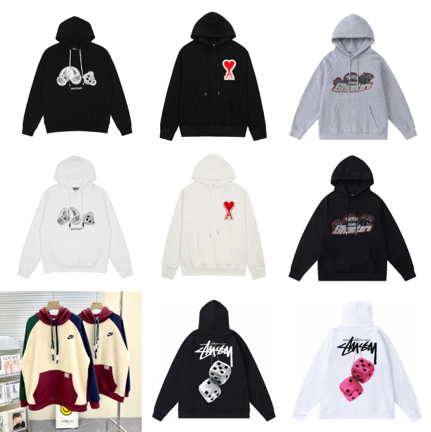 Stussy Hoodie Sweatshirt Men Women Streetwear Graphic Print Pullover Hooded