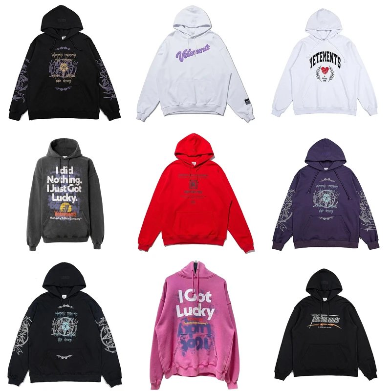 VETEMENTS Hoodie Collection - Oversized Streetwear Sweatshirts