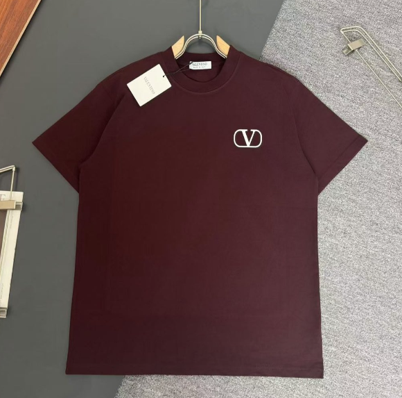 Valentino Logo Embroidered T-Shirt for Men