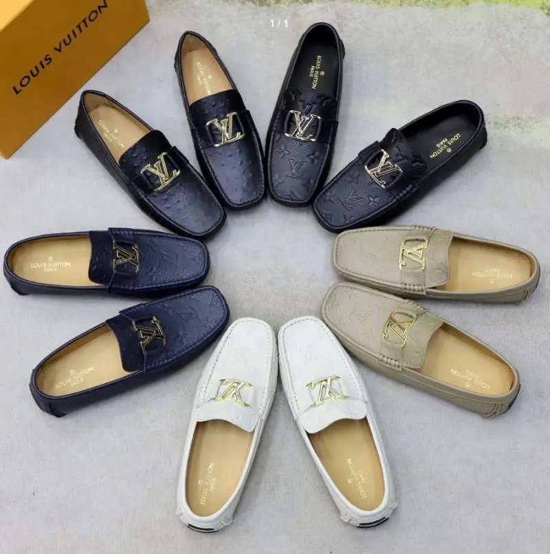 Louis Vuitton Monogram Leather Loafers for Men and Women