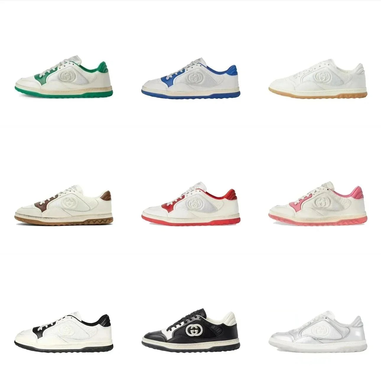 Gucci Ace Sneakers White Leather Logo Design Fashion Shoes