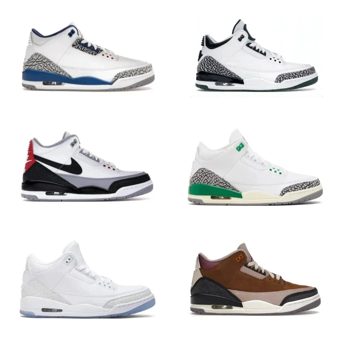 Air Jordan 3 Retro Sneakers Men's Basketball Shoes