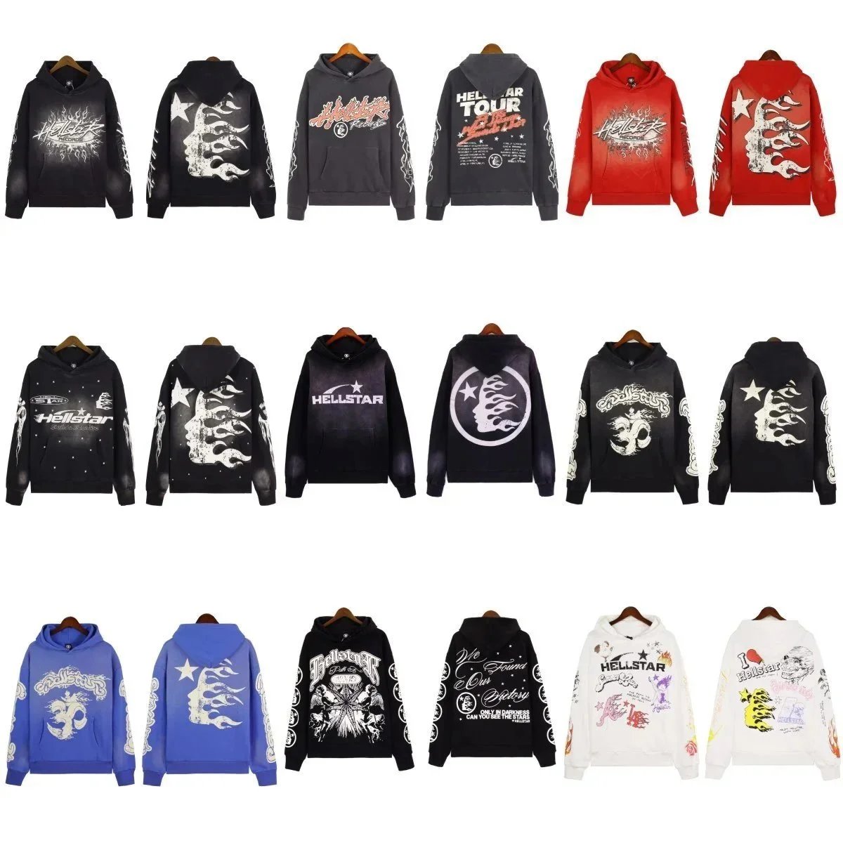Hellstar Hoodies for Men and Women - Trendy Streetwear Sweatshirts