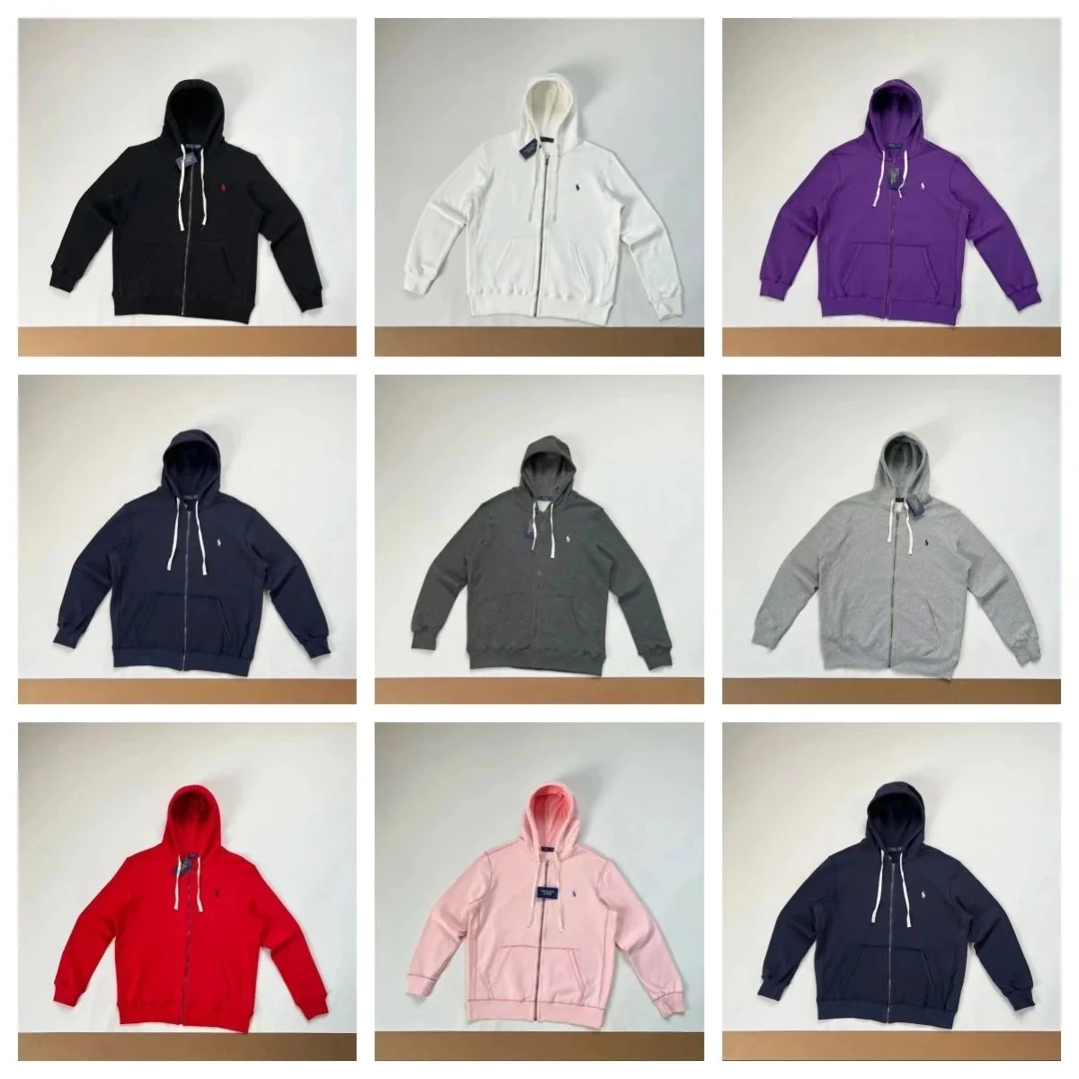 Polo Ralph Lauren Full Zip Hoodie Sweatshirt Men's Casual Hooded Jacket