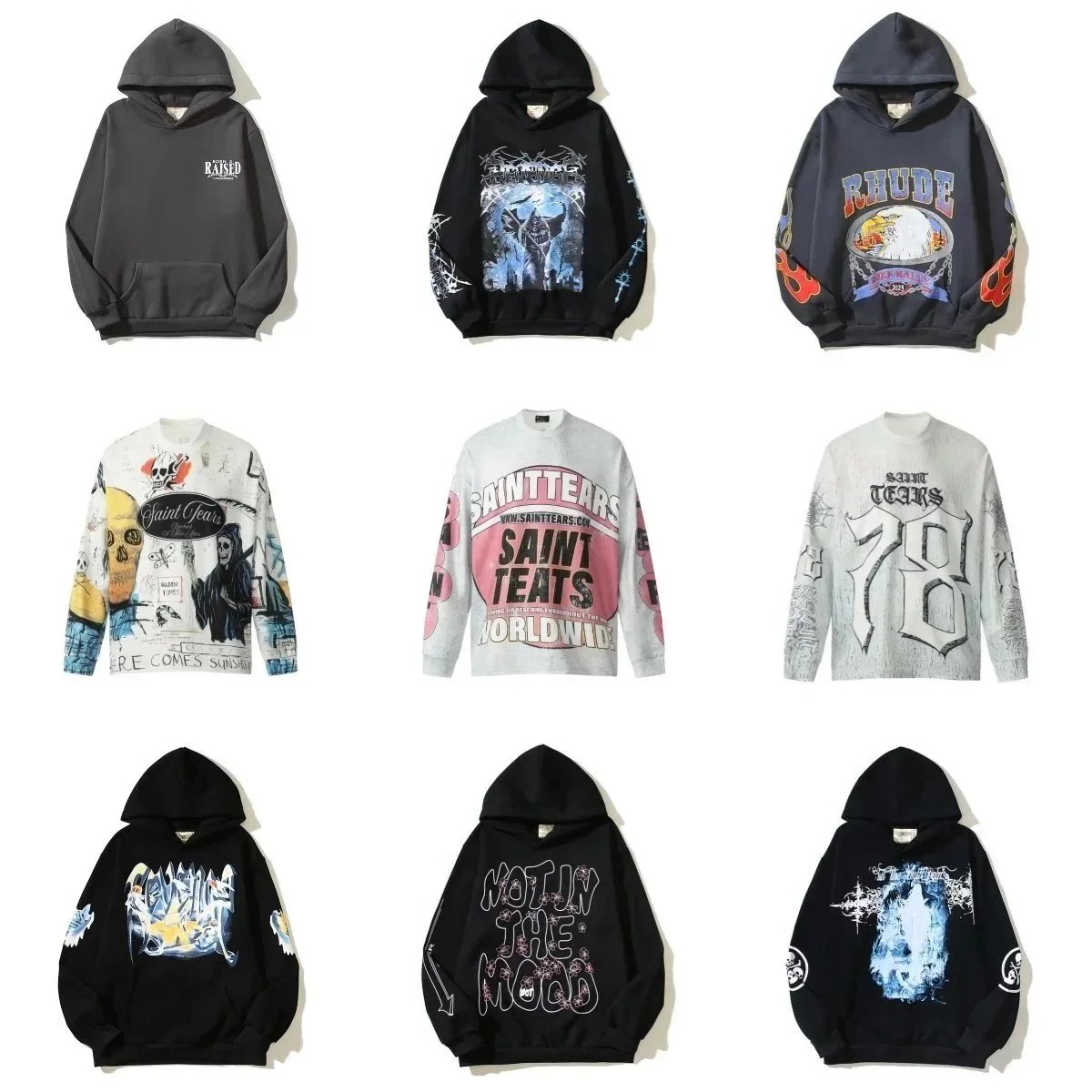 Saint Tears Hoodies & Sweatshirts for Men Women Streetwear Fashion