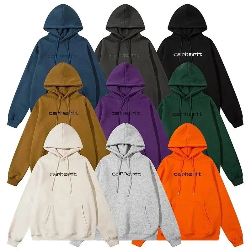 Carhartt Hoodie Sweatshirt Unisex Logo Pullover Hooded Sweatshirt