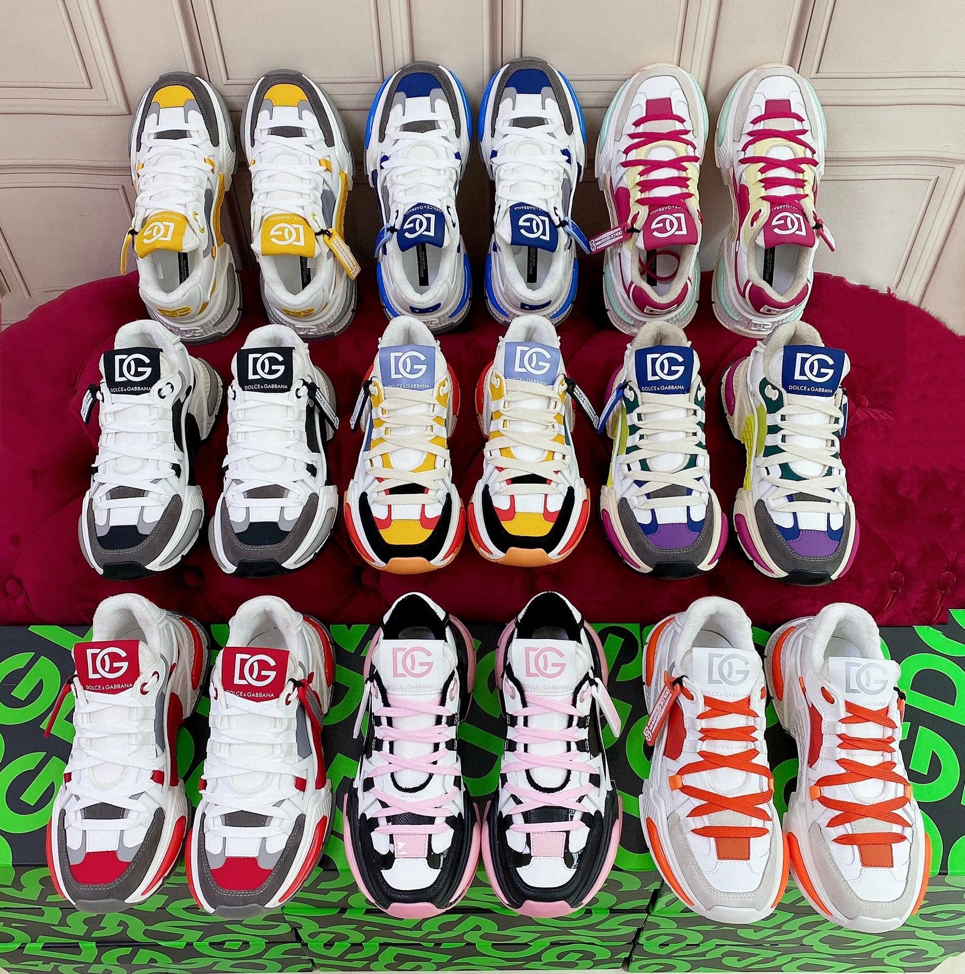 Dolce&Gabbana DG Logo Sneakers Fashion Chunky Trainers