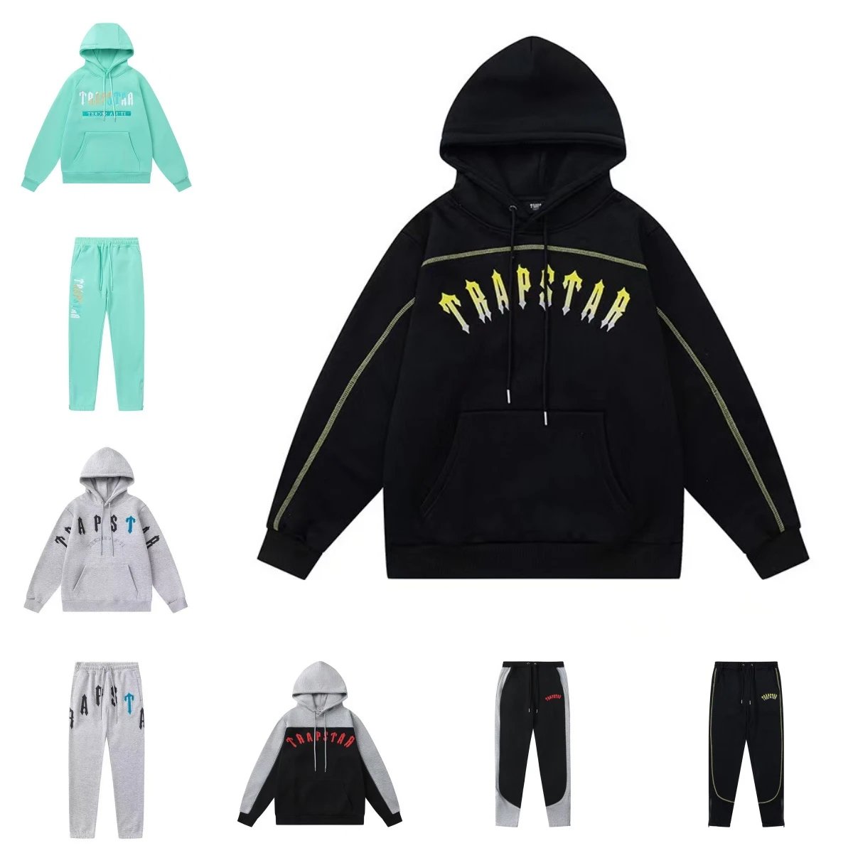 TRAPSTAR Hoodie & Sweatpants Set - Streetwear Fashion for Men and Women