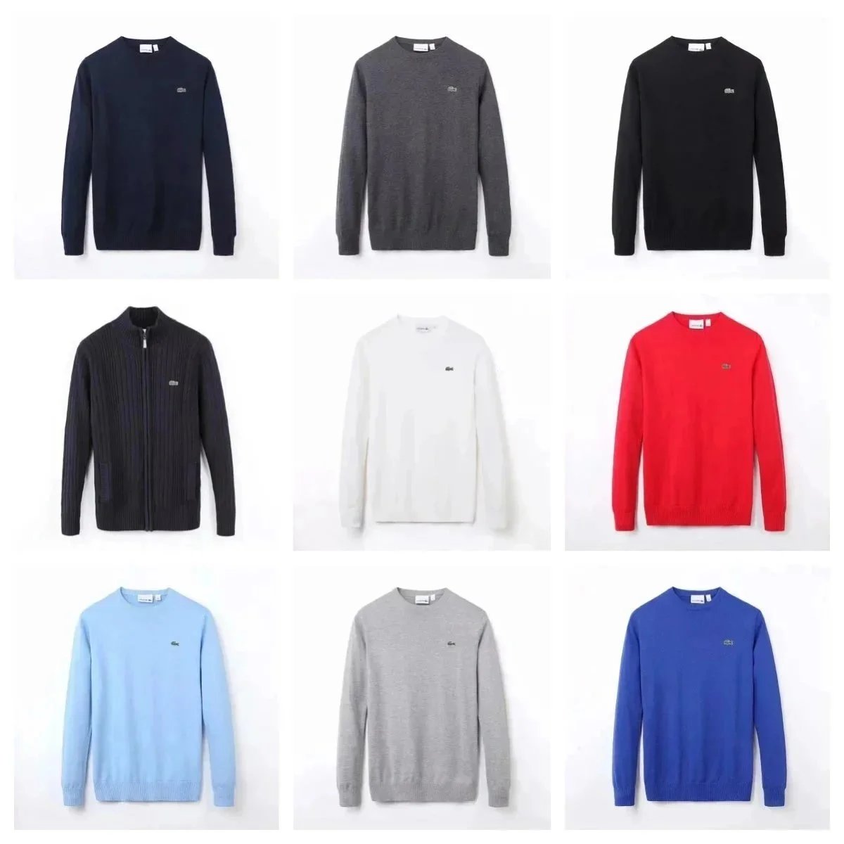 Lacoste Men's Classic Crewneck Sweater in Multiple Colors
