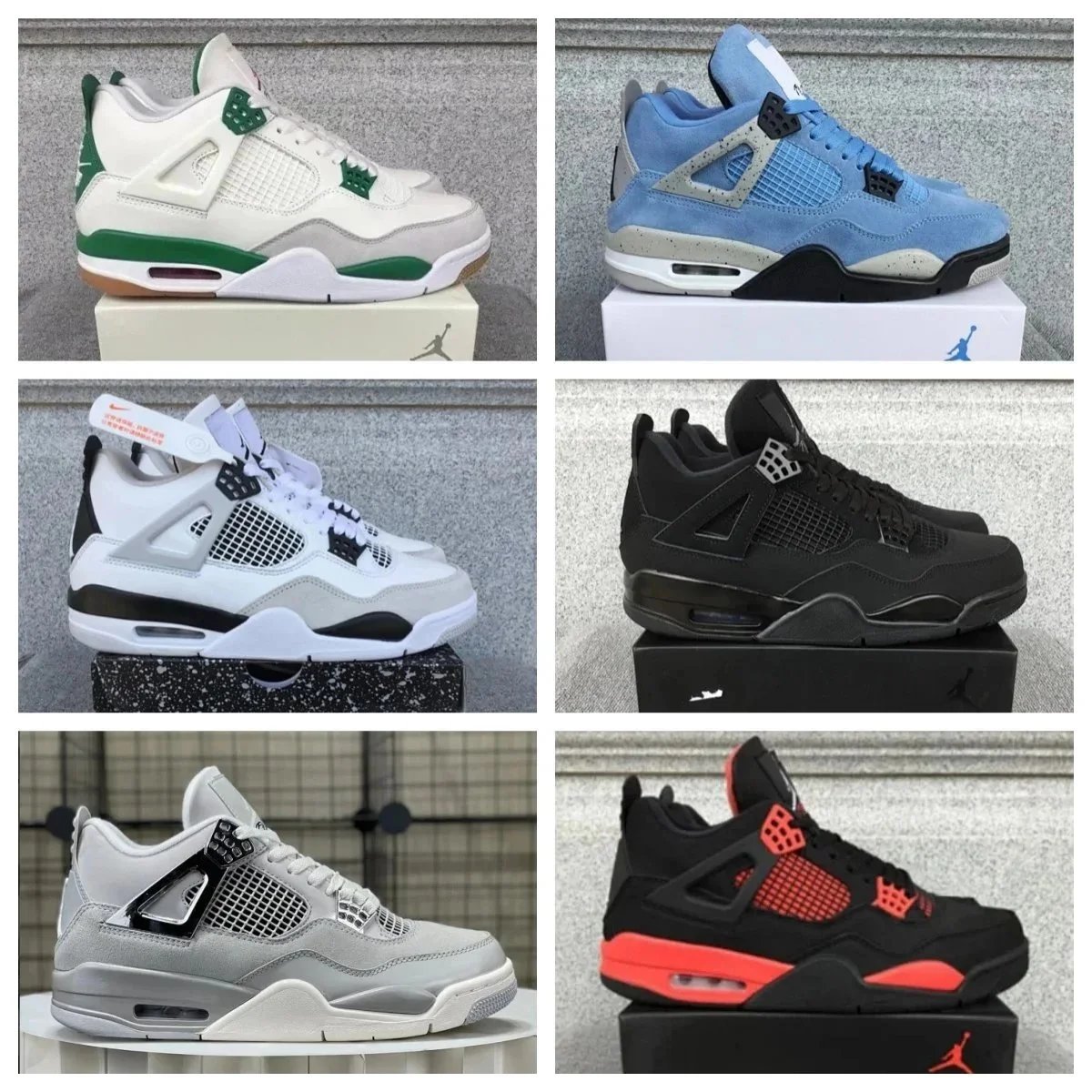 Air Jordan 4 Retro Sneakers Men's Basketball Shoes