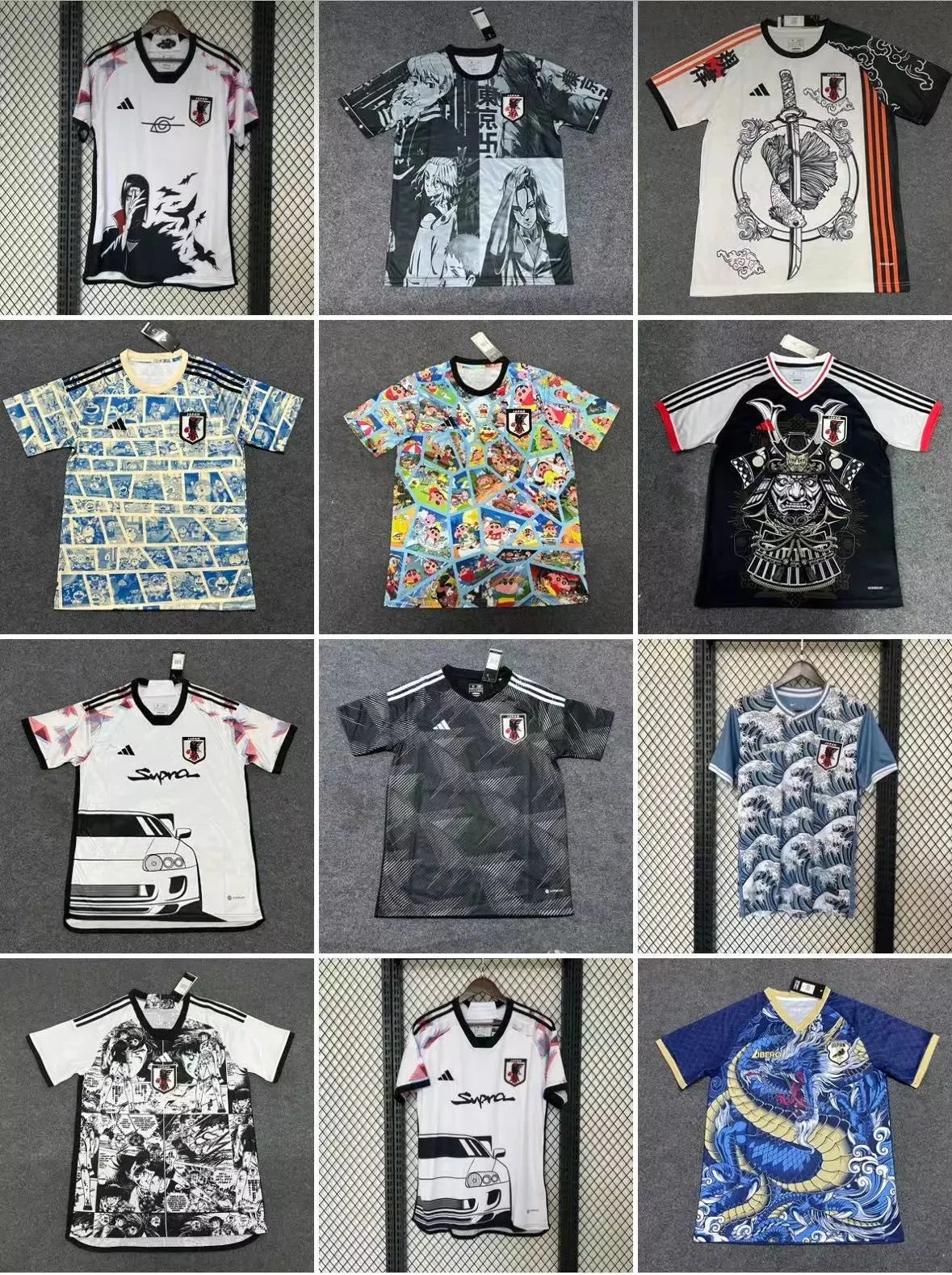 Japan National Football Team Anime Collaboration Jersey Collection