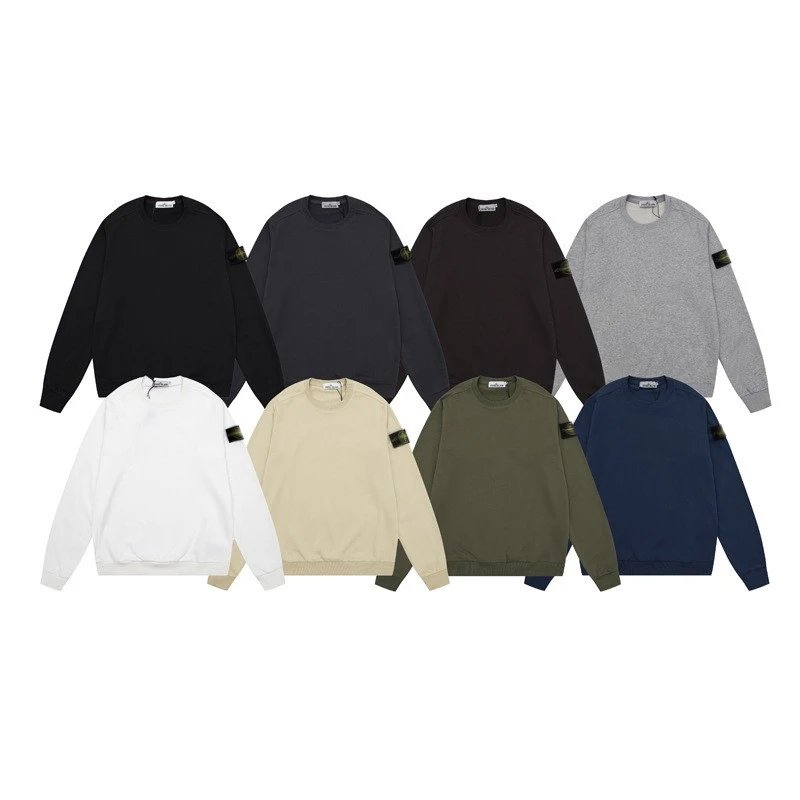 Stone Island Crewneck Sweatshirt Men's Classic Cotton Blend Sweater