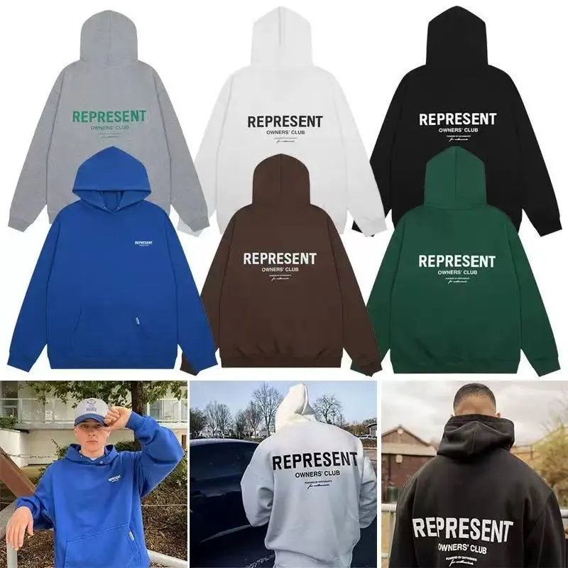 Represent Owners Club Hoodie Men Women Streetwear Sweatshirt