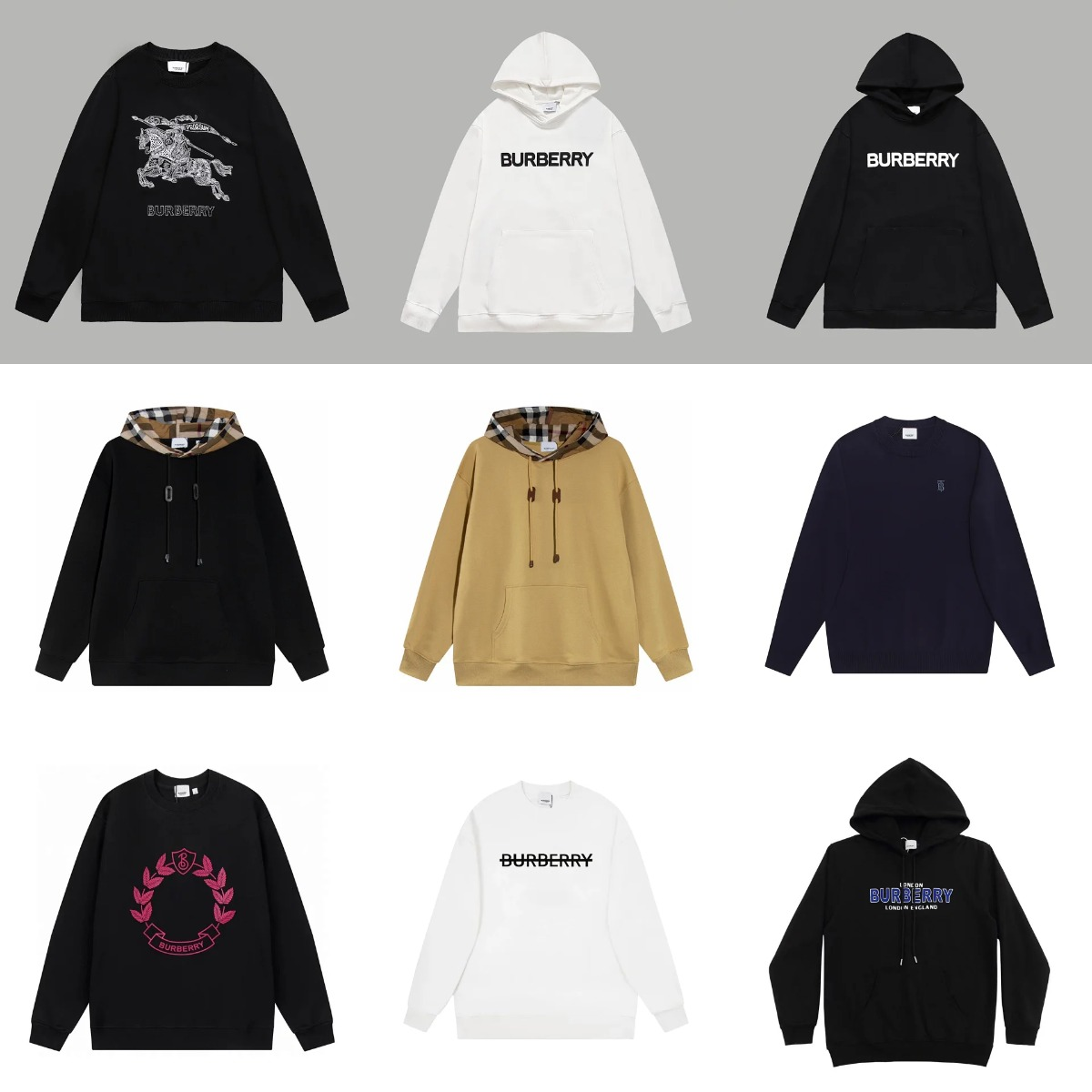 Burberry Hoodies and Sweatshirts for Men and Women