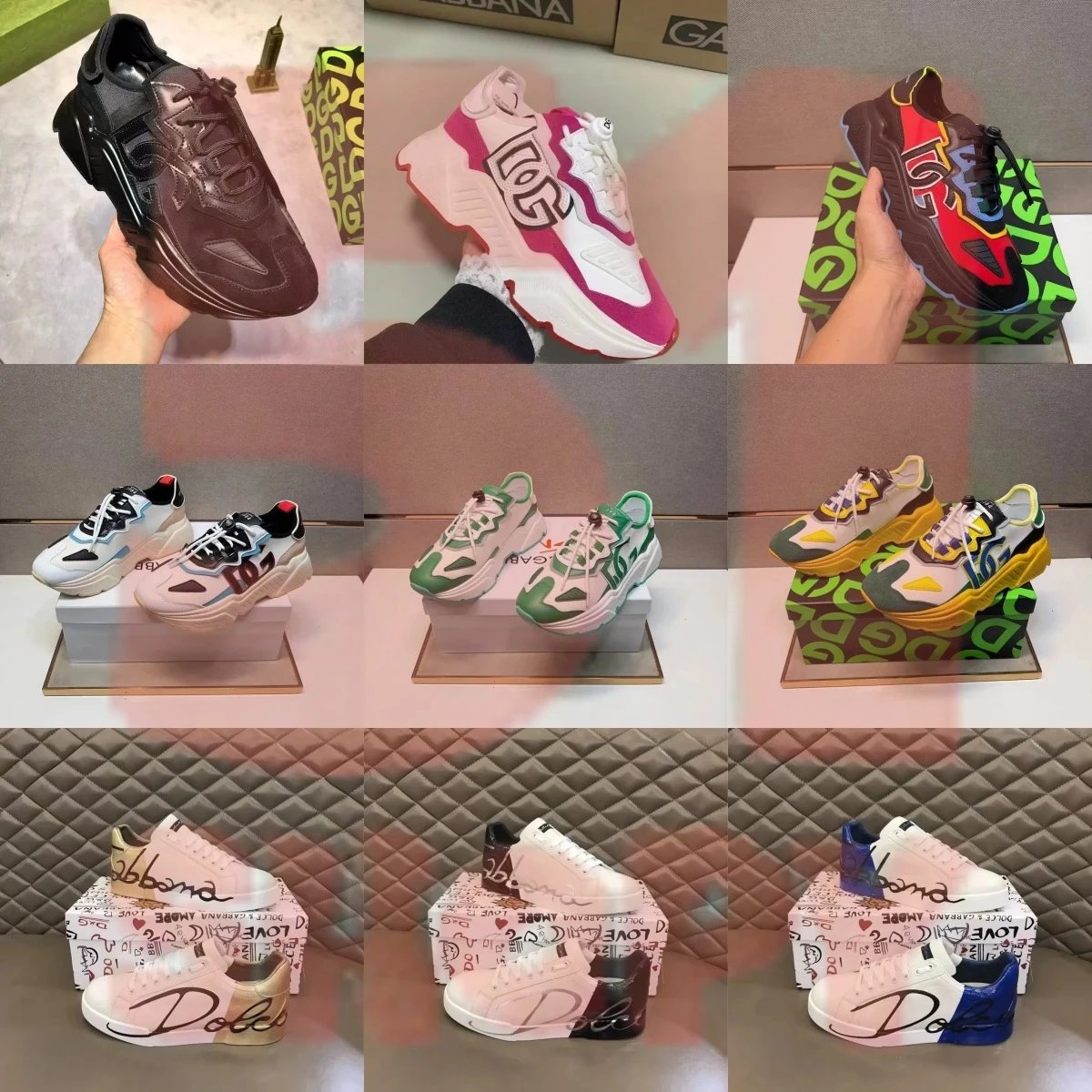 Dolce & Gabbana DG Logo Sneakers Fashion Chunky Trainers