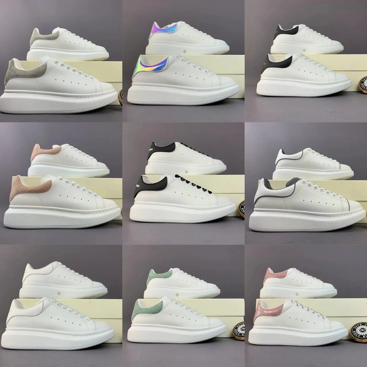 White Platform Sneakers for Women Men Fashion Chunky Sole Shoes