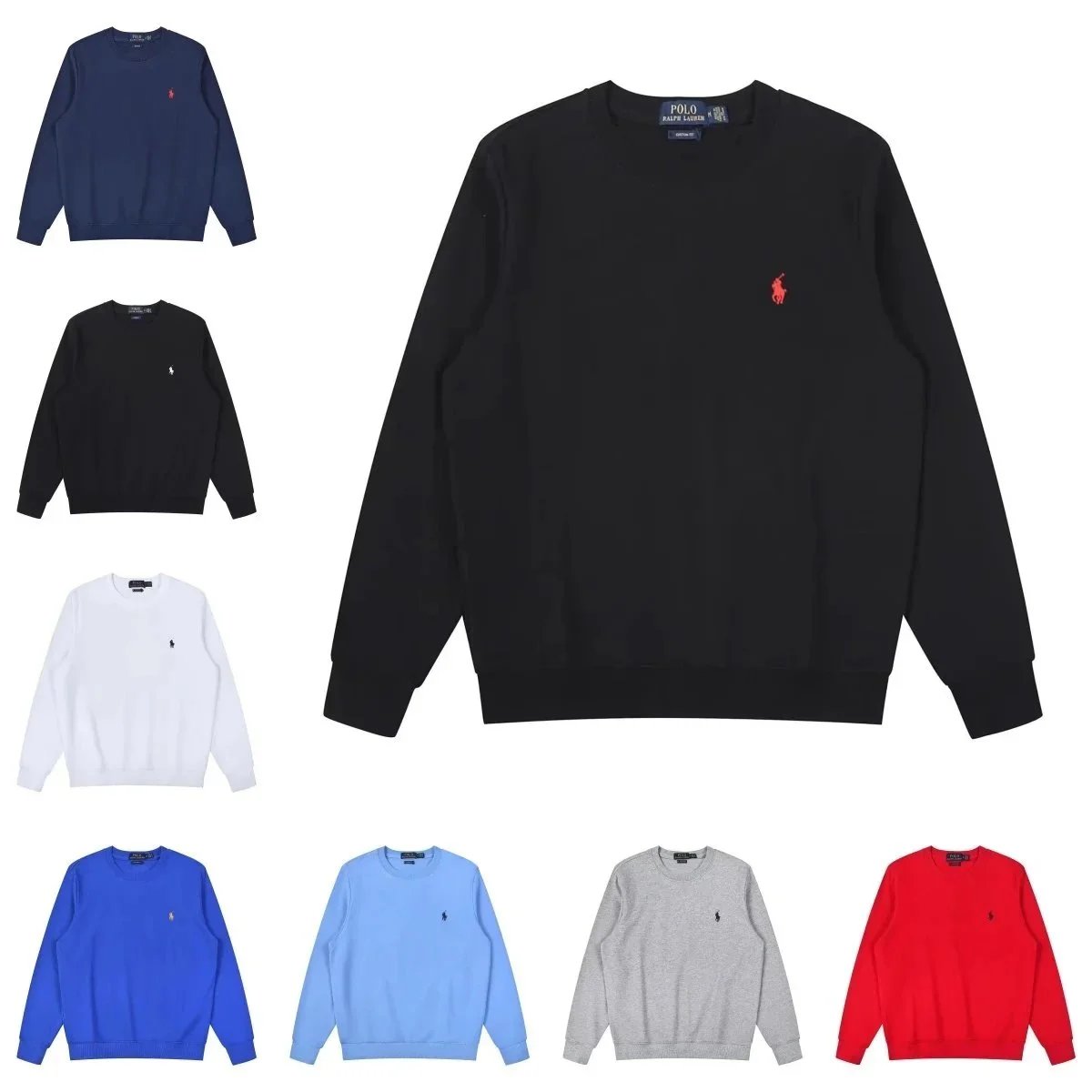 Polo Ralph Lauren Classic Crewneck Sweater Men's Cotton Sweatshirt