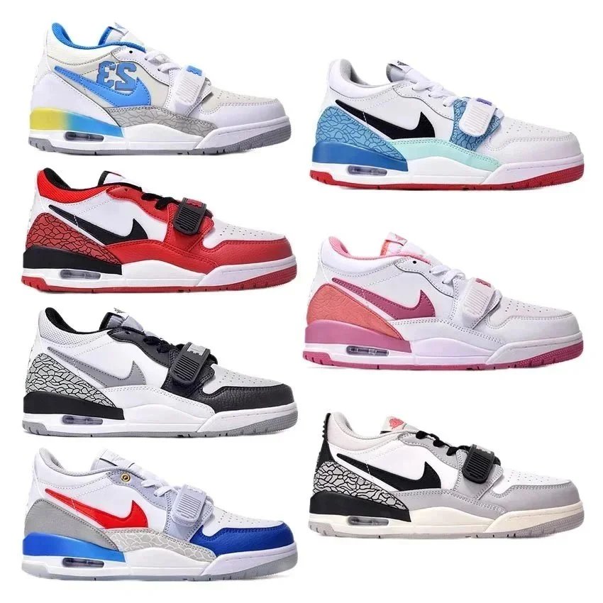 Nike Air Jordan 3 Retro With Velcro Strap Sneakers