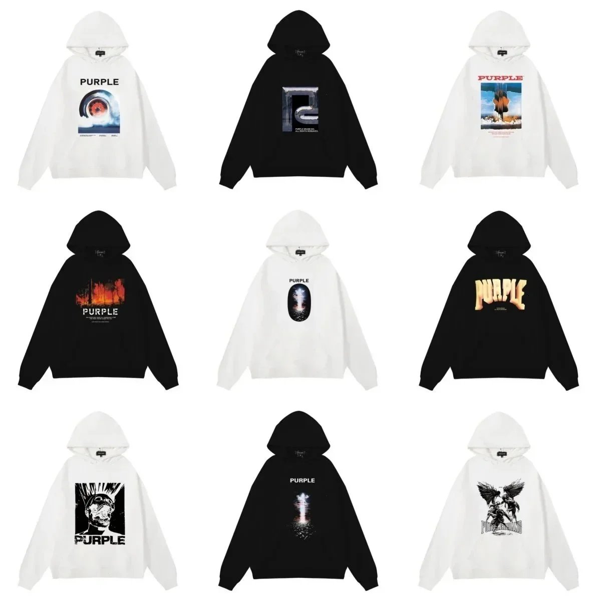 PURPLE Brand Hoodies for Men and Women - Streetwear Fashion Sweatshirts